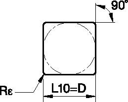 Negative Kendex™ Wendeschneidplatten