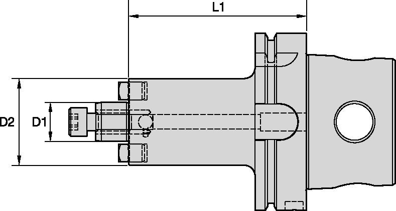 Shell Mill Adaptors Through Coolant