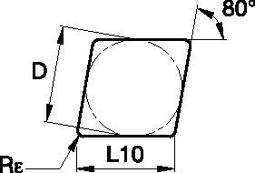 Kendex™ CNG ISO/ANSI Turning Insert 1183437 - Kennametal