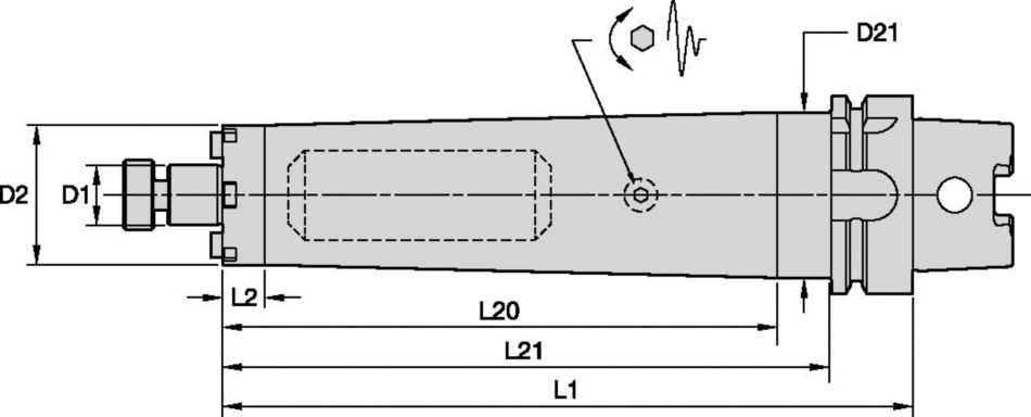 Tunable Shell Mill Adapters with Through Coolant