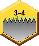 Forme de chanfrein : 3–4