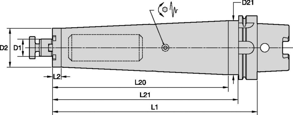 Tunable Shell Mill Adapters with Through Coolant