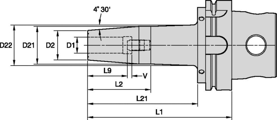 KM4X™ 100 Shank Tools Shrink Fit Toolholders High Torque (HT)