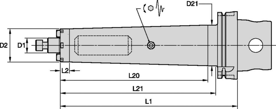 Tunable Shell Mill Adaptors Through Coolant