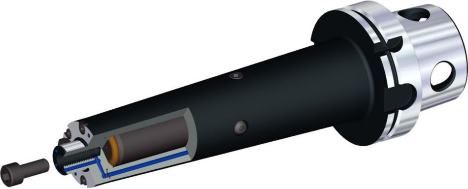 Tunable Shell Mill Adaptors Through Coolant