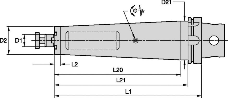 Tunable Shell Mill Adaptors Through Coolant