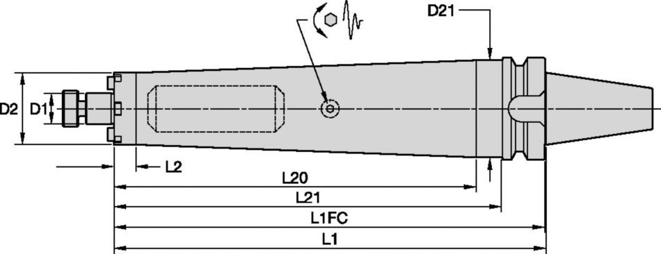 Tunable Shell Mill Adapters with Through Coolant