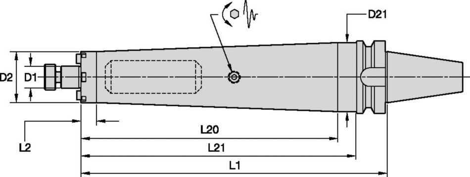 Tunable Shell Mill Adapters with Through Coolant