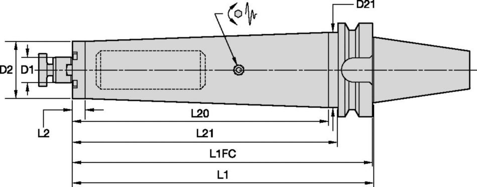 Tunable Shell Mill Adapters with Through Coolant