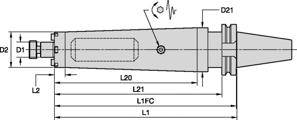 Tunable Shell Mill Adapters with Through Coolant