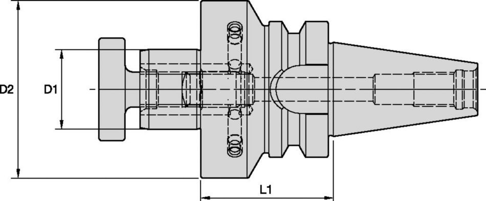 Shell Mill Adapters with Through Coolant