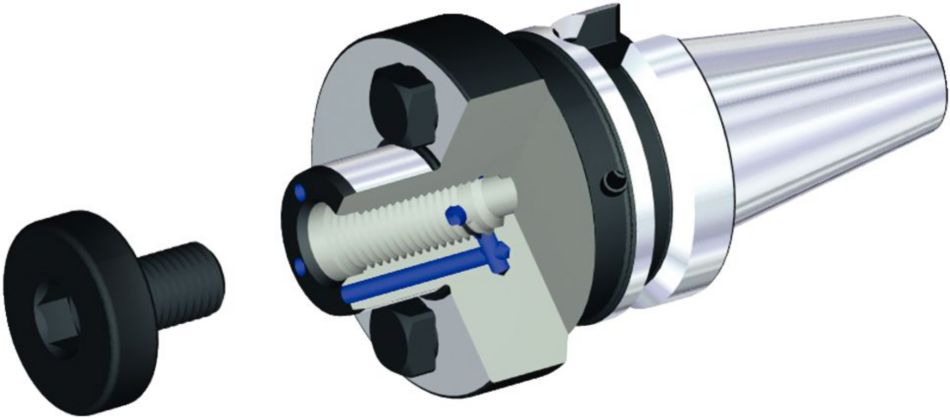 Shell Mill Adapters with Through Coolant