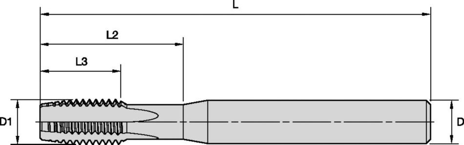 Beyond™ Vollhartmetall-Gewindebohrer mit gerader Spannut • Durchgangsbohrungen