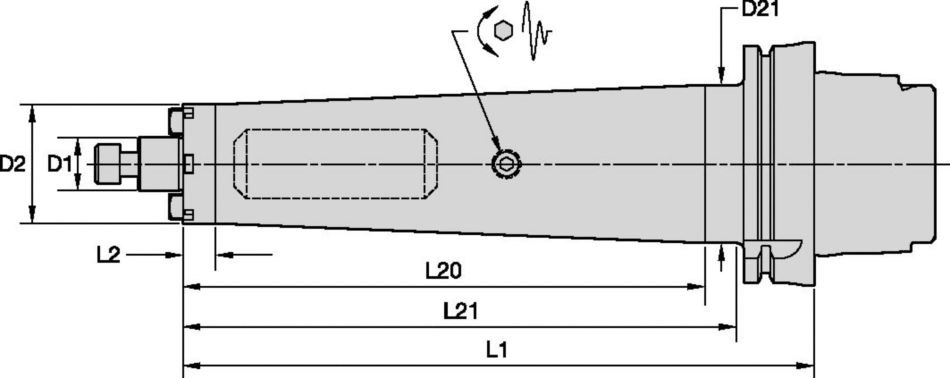 Tunable Shell Mill Adapters with Through Coolant