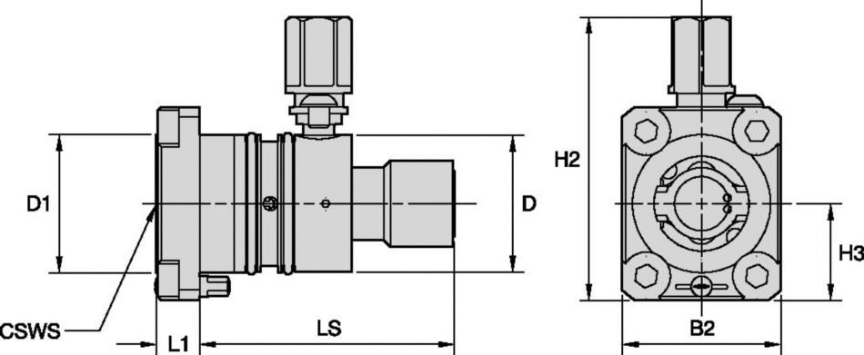 KM-RPNT-F • Flange Mount, KM Rapid, Top Access