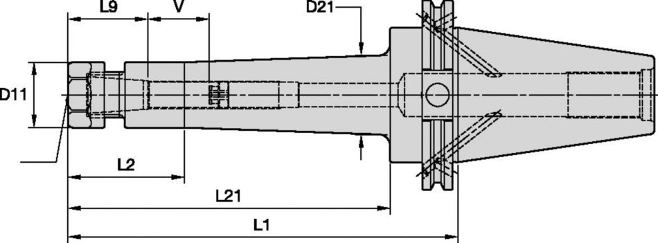 CAT Shank Tools TG Single-Angle Collet Chucks