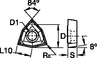 DFT PCD Single Tip Full Face Holemaking - 4115435 - Kennametal