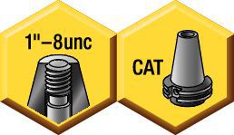 刀柄 —  SK CAT(CV)  ANSI B5.50 1"–8 unc  拉杆