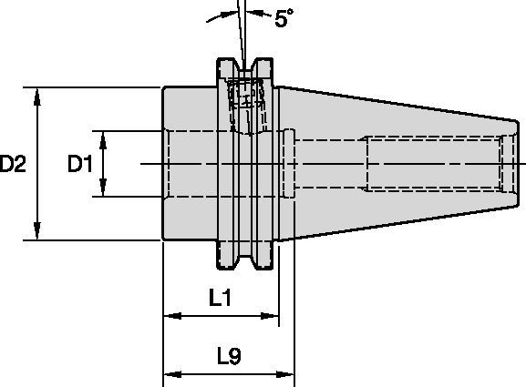 Oprawka do gwintownika — Whistle Notch — krótka