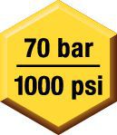 Arrosage —  Arrosage interne  70 bar (1000 psi)  Maximum