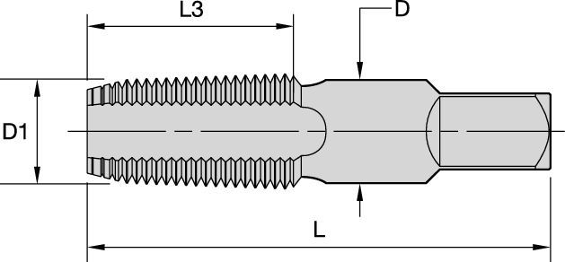 K-MS PIPE • NPT Pipe • Chamfer 2 1/2 to 3 1/2 Pitches