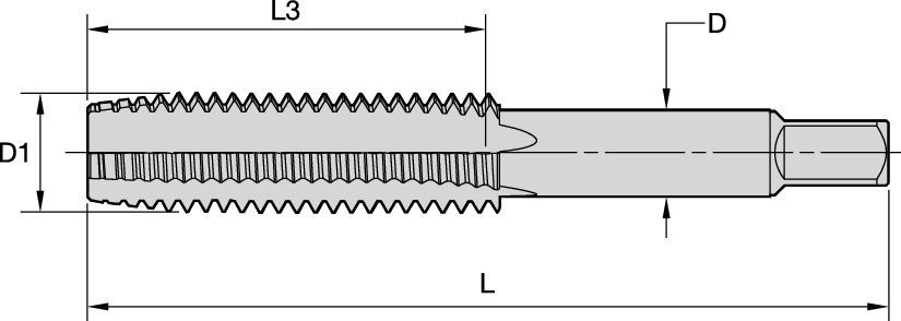 Hand Taps • Through Holes in General Machining Applications