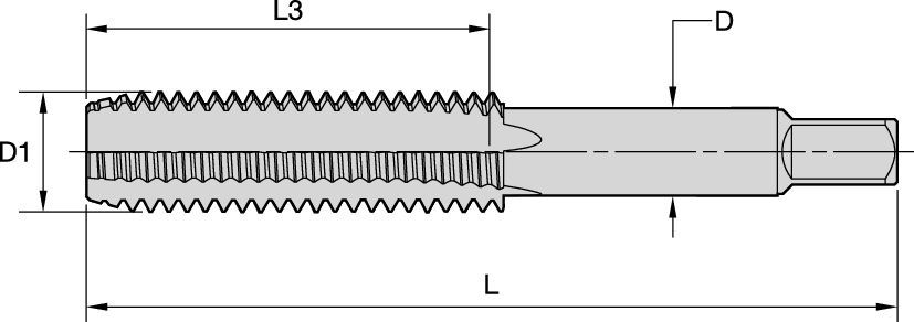 Hand Taps • Blind Holes in General Machining Applications