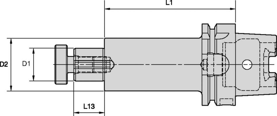 HSK Shank Tools Slotting Cutter Adapters/Screw-On Adapters