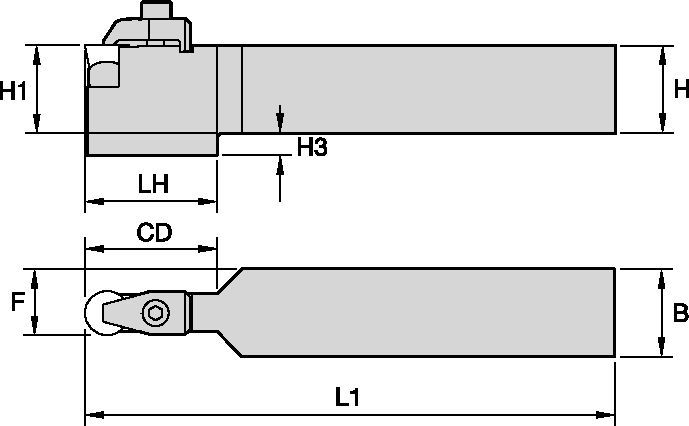 CRDP Toolholder Metric Turning - 3642250 - Kennametal