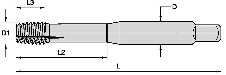 KHSST Forming Taps • Machine Screw and Fractional • Bottom Entry Taper