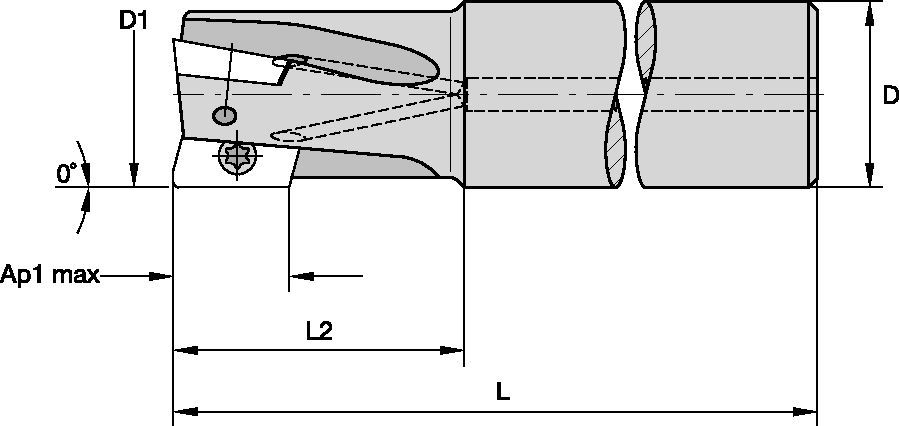 Shoulder milling cutter for Aluminum Machining • Relieved Flutes