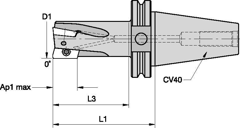 NGE-A End Mills • Steep Taper CV40