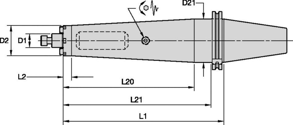 Tunable Shell Mill Adapters with Through Coolant