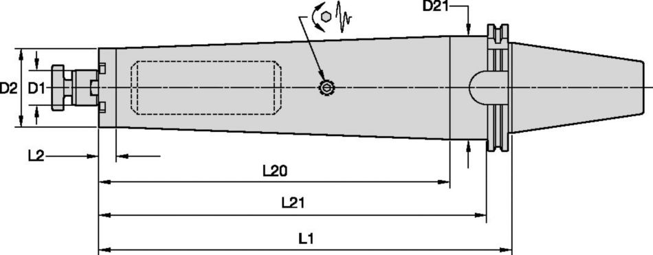 Adaptateurs pour fraise avec arrosage interne