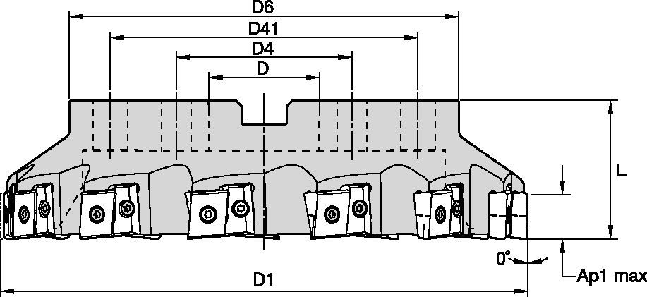 MEGA 90° • Heavy-Duty Face Milling Shell Mills