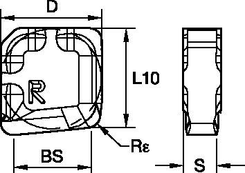 KSSR™ • Wiper Carbide Insert • SNXF-LDW • Light Machining
