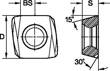 Fix-Perfect™ • Wiper Carbide Insert • Left Handed • MDHX-GD4W • Light Machining