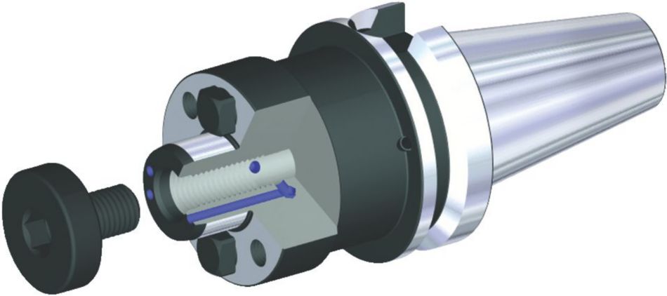 Shell Mill Adaptors with Through Coolant