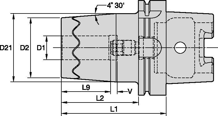 HSK100A Shank Tools SAFE-LOCK™ Heavy-Duty Shrink Fit Toolholders