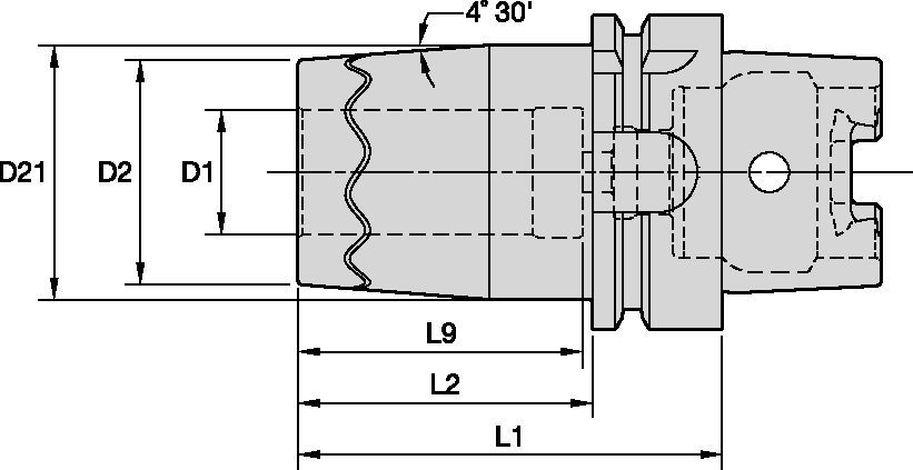 Portautensili a calettamento a caldo SAFE-LOCK™