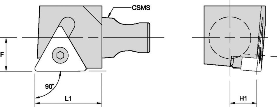 MTGN 90° • KM Micro™ Cutting Units OD Application