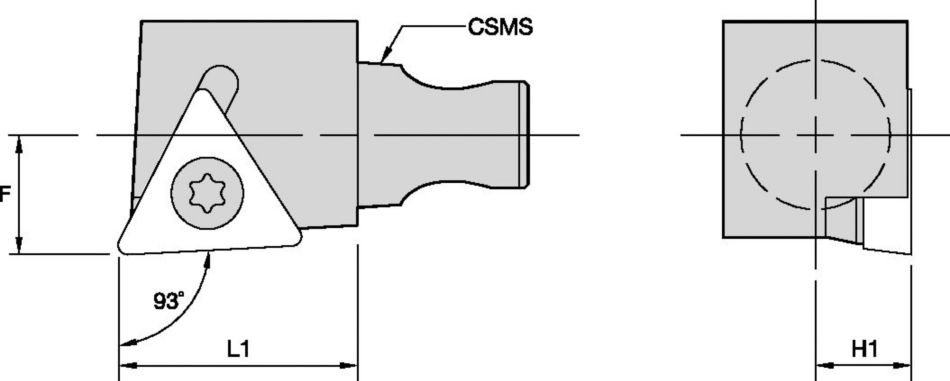 STJC 93° - Micro CU Tool Holders & Adapters - 1831214 - Kennametal