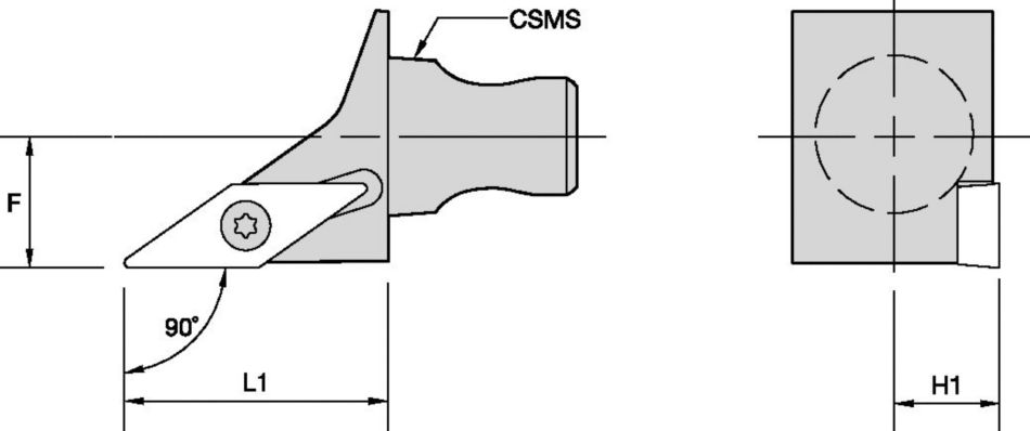 SVG 90° - Micro CU Tool Holders & Adapters - 1831215 - Kennametal