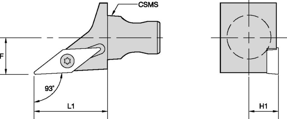 SVJB 93° • Unités de coupe KM Micro™ pour applications exter