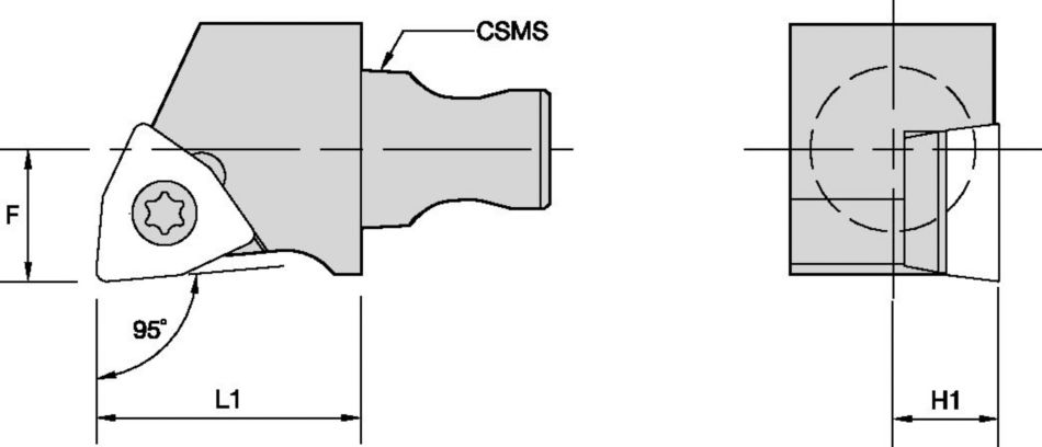 SWL 95° - Micro CU Tool Holders & Adapters - 1925824 - Kennametal