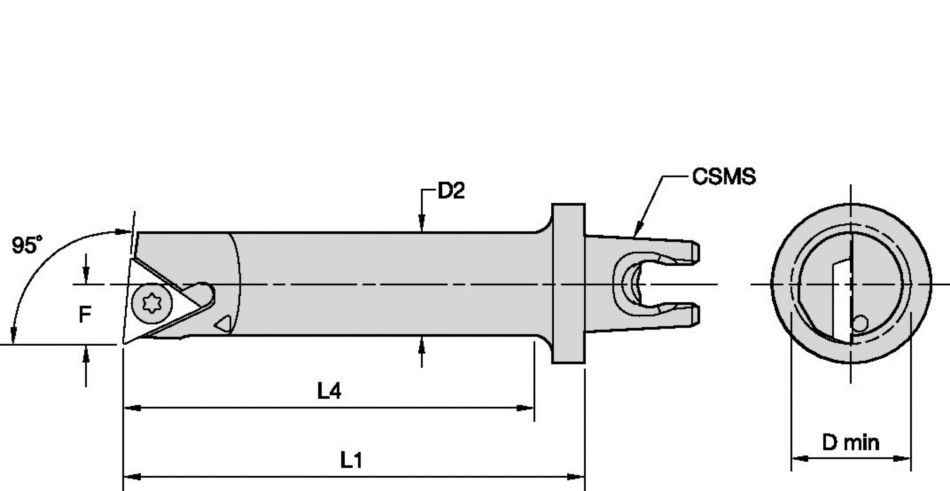STLP-T 95° • KM Micro™ Cutting Units ID Application