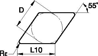Kendex™ DNG ISO/ANSI Turning Insert 1881292 - Kennametal