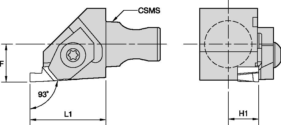 NS 90° - Micro CU Tooling Systems - 1925830 - WIDIA