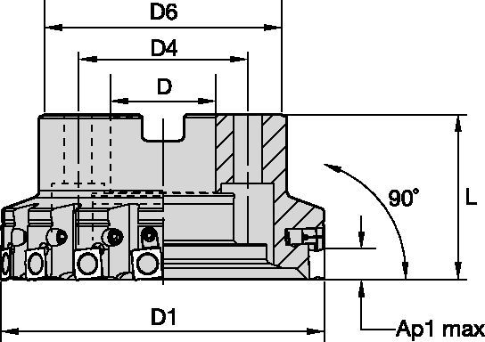 Fix-Perfect™ 90° • Cast Iron Shell Mills • SPHX1205...