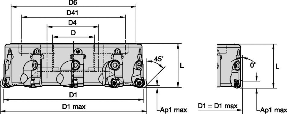 KCMS™ Cartridge Milling System Shell Mills